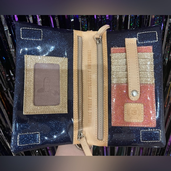 Consuela Sparkling Navy Crossbody Bag - Picture 7 of 8